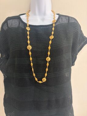 Gold Colored Designer 19" Necklace